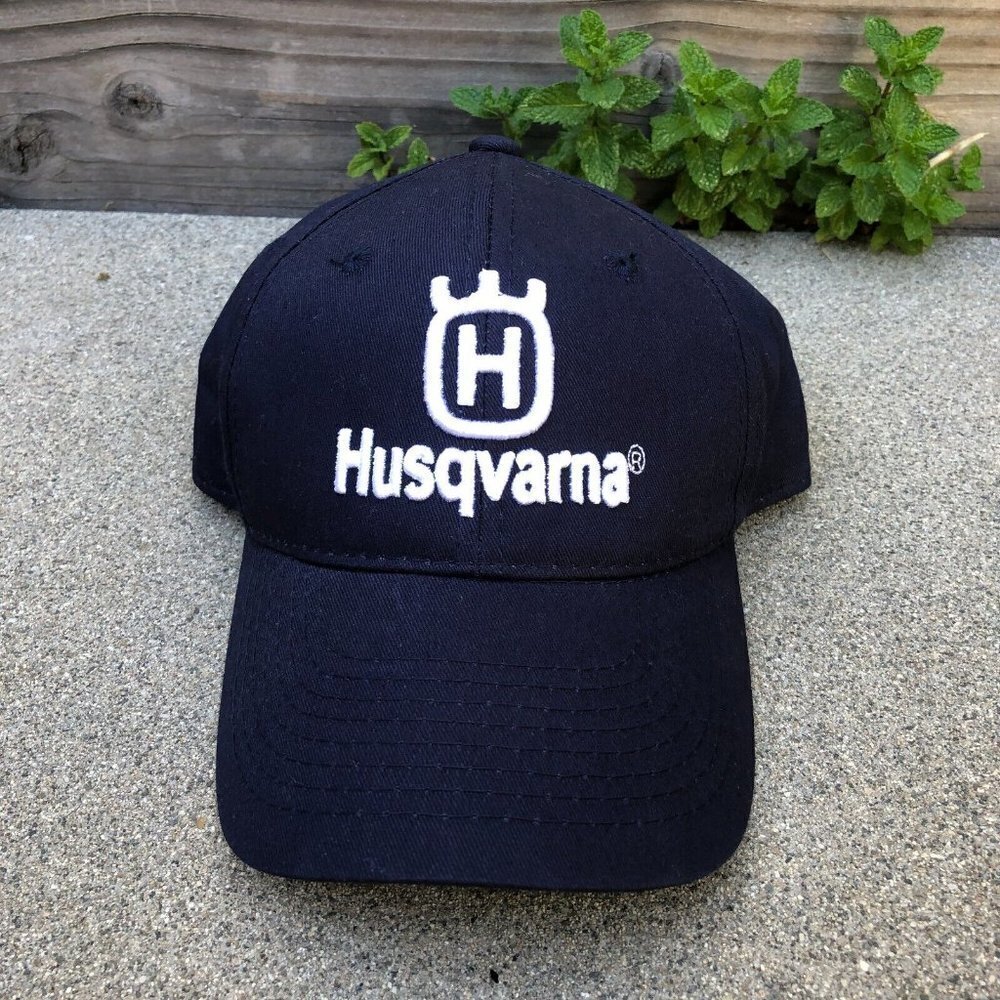 OC SPORTS HUSQVARNA Baseball Hat Men's Blue Adjustable Embroidered Logo Tools‌‌